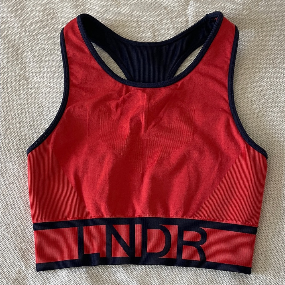 Red & Black Performance Sports Bra